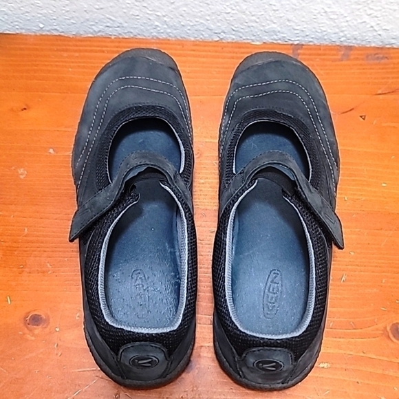 KEEN AMSTERDAM BLACK NUBUCK LEATHER MARY JANE WOMEN'S SHOES SIZE 8.5 - Picture 3 of 11
